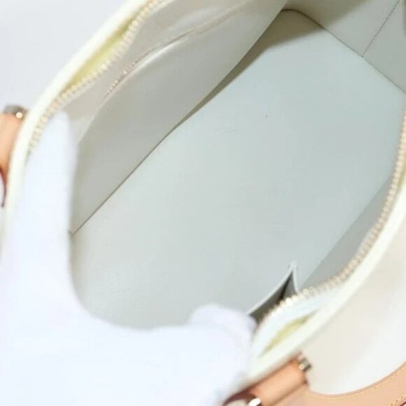 LOUIS VUITTON Monogram Vernis Houston Hand Bag Perle M91342 LV Auth ep10355A - Picture 11 of 16